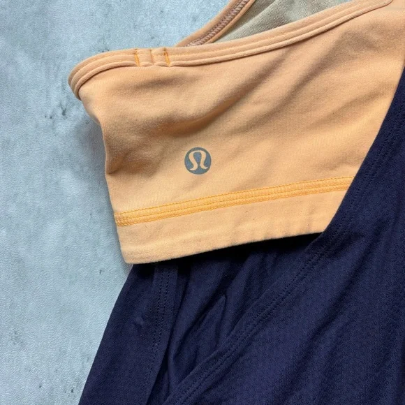 Lululemon‎ No Limits Tank Sports Bra Purple / Orange Athletic Top Womens Size 10 - Picture 5 of 6